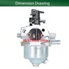 Autoparts Carburetor Replacement for 20370 149cc 6.75 Engine Replacement for