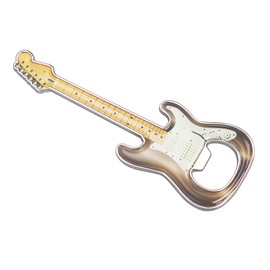 LanHong 1 Piece/Set Bottle Opener Beer Guitar Shaped Bottle Opener Guitar Gift Kitchen Gadgets for Drinkers Music Guitar Lover (Grey)