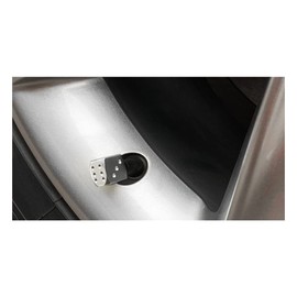 Marcraft Gun Metal Grey Dice Tyre Wheel Alloy Valve Caps Dust Caps (4 Pack) Universal for Cars, SUVs, Bicycles, Motorcycles, Trucks | Rubber Airtight Seal | Aluminium Alloy | Screw-On