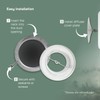 Vent Systems 4" Inch White Metal Adjustable Diffuser - Round