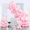 PartyWoo Light Pink Balloons 120 pcs Different Sizes of 18