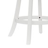 Hillsdale Fairfox 24.5" Wood Swivel Counter Height Stool, White