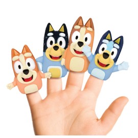 Bluey Jumbo Finger Puppets, 4 Piece
