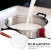 Glass Saucepan Pot for Cooking on Stove: Kitchen 600Ml Glass