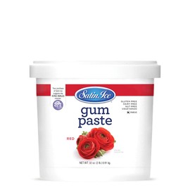 Satin Ice Red Gum Paste, 2 Pounds