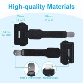 GGUFAY Hammerzehen Korrektoren, Hallux Valgus Korrektur, Hammerzehen Zehenbandage, Zehenschiene für korrigieren Gekrümmte Zehen, Zeh Gebrochen, Damen & Herren, 2 Stück (Schwarz)