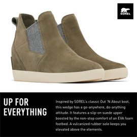 Sorel Out N About™ Slip-On Wedge II Stone Green/Bleached Ceramic 7.5 B (M)