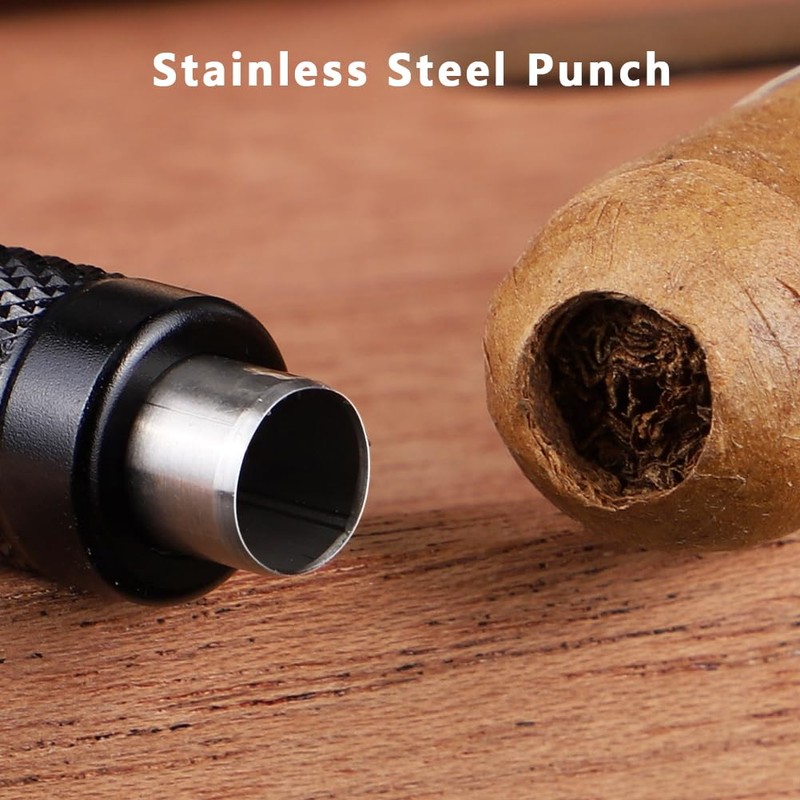 KEENSUN 6-in-1 Cigar Punch Pen Shape Tool Set Multitool with