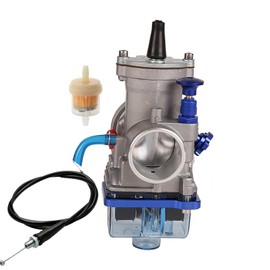SVKCAR PWK 28MM Carburetor & Throttle Cable Universal for KX80 KX125 RM80 RM85 RM85L CR80 CR85R DT100 DT125 YZ85 GY6 Pit Dirt Bike ATV Quad Scooter Motorcycle Racing 28MM Carb