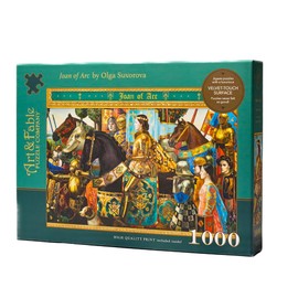 Art & Fable Puzzle Company Joan of Arc by Olga Suvorova 1000 Piece Fine Artwork Premium Adult Jigsaw Puzzle - Perfect for Game Nights, Gifting, and Family Fun