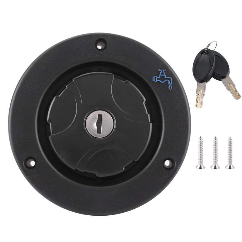 Jiawu Lockable Leakproof Gravity Water Filler Cap for RV Caravan,