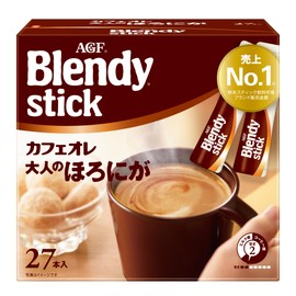 AGF Blendy Stick Cafe au Lait for Adults, 27 Sticks Coffee