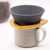 Kofil 1390400203 Standard Ceramic Coffee Filter Dripper with Dedicated Base,