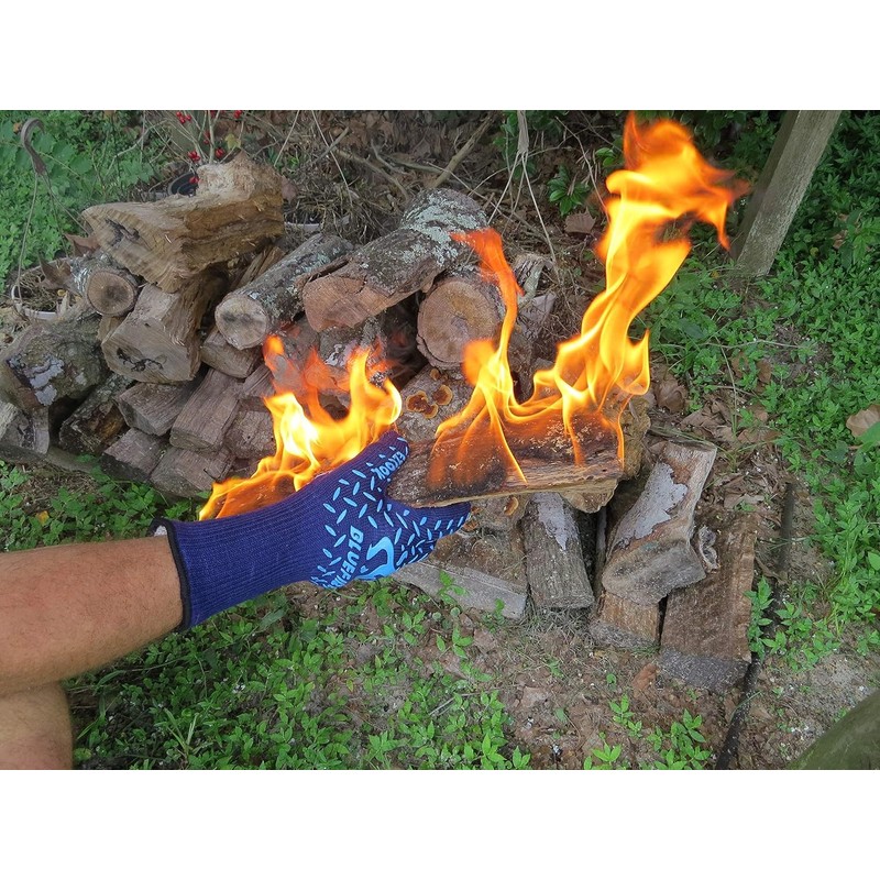 BlueFire Gloves BBQ Grill Firepit Oven Mitts Highest Heat Resistance