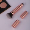 BIUDECO Travel Makeup Brush Set 2-in-1 Retractable Foundation Brush Perfect