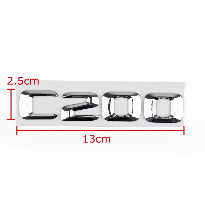 Areyourshop Trunk Rear Emblem Badge Letters C 200 for C200