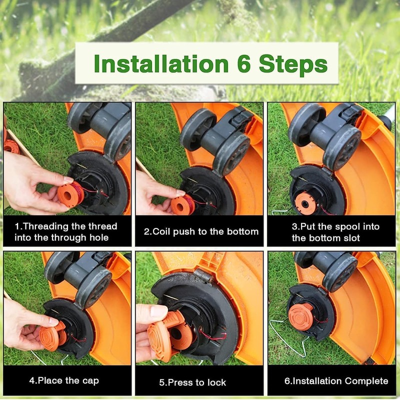Pack of 4 Strimmer Spool, Strimmer Spool Line Strimmer Wire