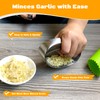 Garlic Press Rocker Heavy Duty Stainless Steel Garlic Mincer Garlic
