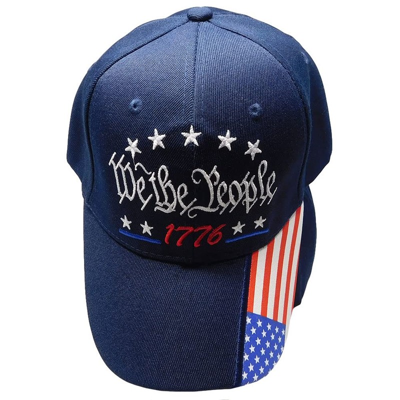 We The People 1776 Navy Blue USA Flag On Bill