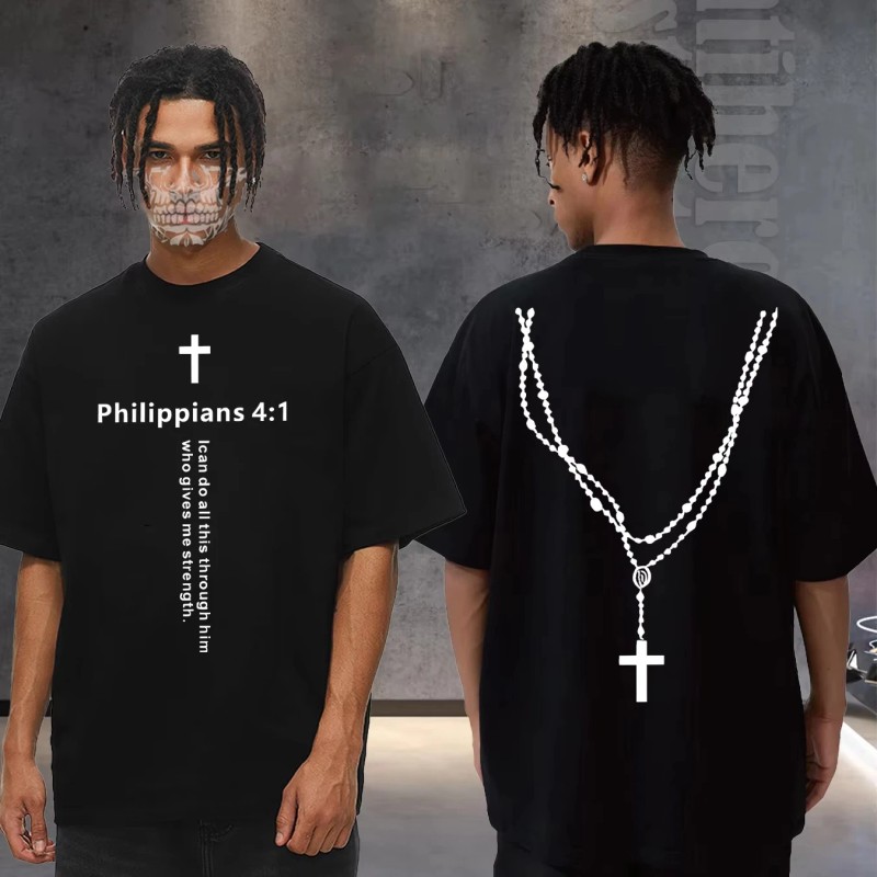 2025 Summer Basic Mens Cotton Tee Oversized 5 Colors USA