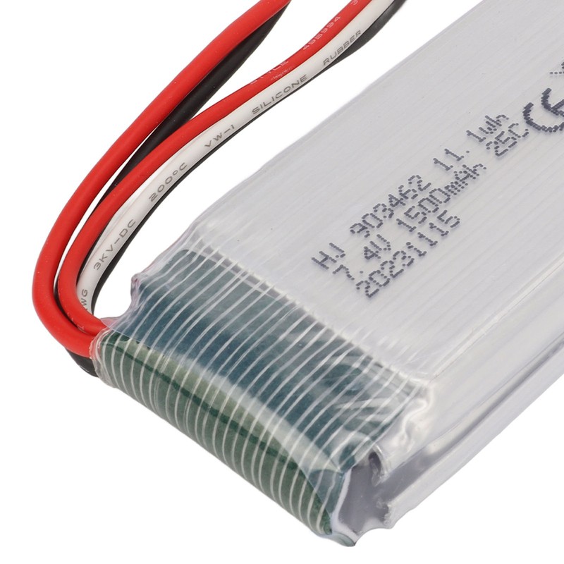 7.4V 1500mAh RC Car Lithium Battery with JST Plug 903462