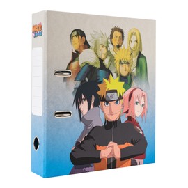 Grupo Erik Naruto A4 Folder with Lever Mechanism - Ring Binder Naruto Ring Binder A4 2 Rings Office Supplies and School Supplies
