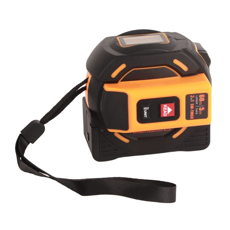 Laser Tape Measure High Accuracy ABS Housing Manganese Steel Digital