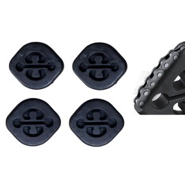 4x Silencer Holder Exhaust Rubber Suitable for Mercedes R107 SL Reinforced with Vulcanised Chain