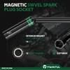 TIWINTUL 14mm Swivel Magnetic Spark Plug Socket, 3/8" Drive x