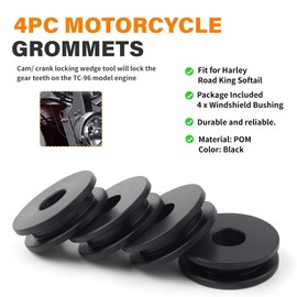 Newsmarts Replacement Detachable Windshield Bushing Grommets Fit for Harley for Road King for Softail 2000-2014, Black
