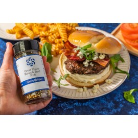 Savory Spice Great Plains Bison & Beef Rub - Bison Seasoning Blend | Coffee-Based Dry Rub for Grilling or Roasting Bison, Cowboy Steak, Bone-in Ribeye (Medium Jar - Net: 2.3 oz)