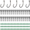 LBING 95 Pieces Fishing Hooks Set 30 Pieces Thread Boilie