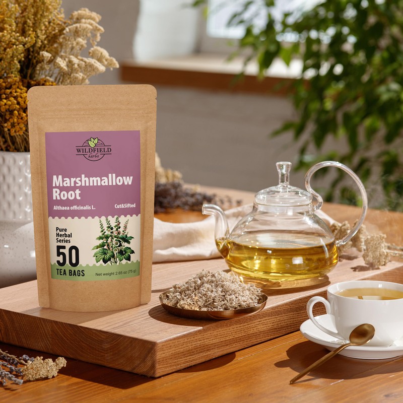 50 Bags Dried Marshmallow Root Tea Marshmallow Root Herb Herbal
