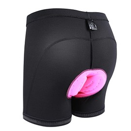 Sportneer Bike Shorts Women - 3D Padded Bike Shorts Cycling Underwear, Girls Bike Shorts Black