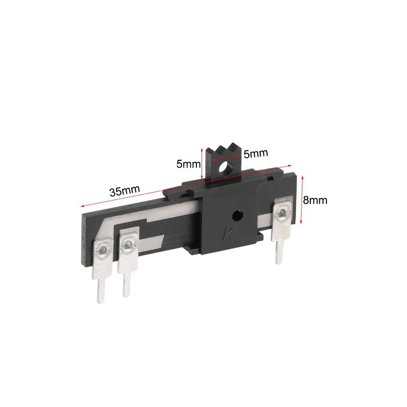 sourcing map Fader Variable Resistors Mixer Potentiometer Straight Sliding B20K