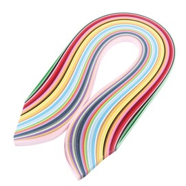 Akozon Quilling Paper Strips, Multi-Colour, 720 Pieces, Quilling Paper Art Strips in 36 Colours, 540 mm Length, 3/5/7/10 mm Width (3 mm)