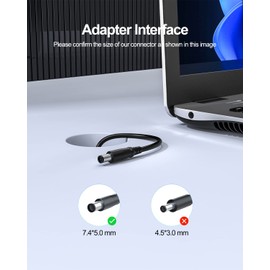 90W Charger Fit for Dell Latitude 5310 5410 5510 5501 5401 5511 5411 2 in 1 P96G P97G P98G P80F PA-10 La90pm111 Laptop Power Adapter Cord Supply