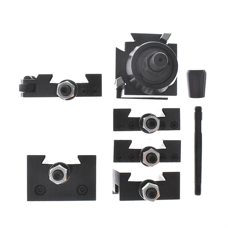 findmall 6Pcs AXA 250-111 Wedge Type Tool Post Set Quick