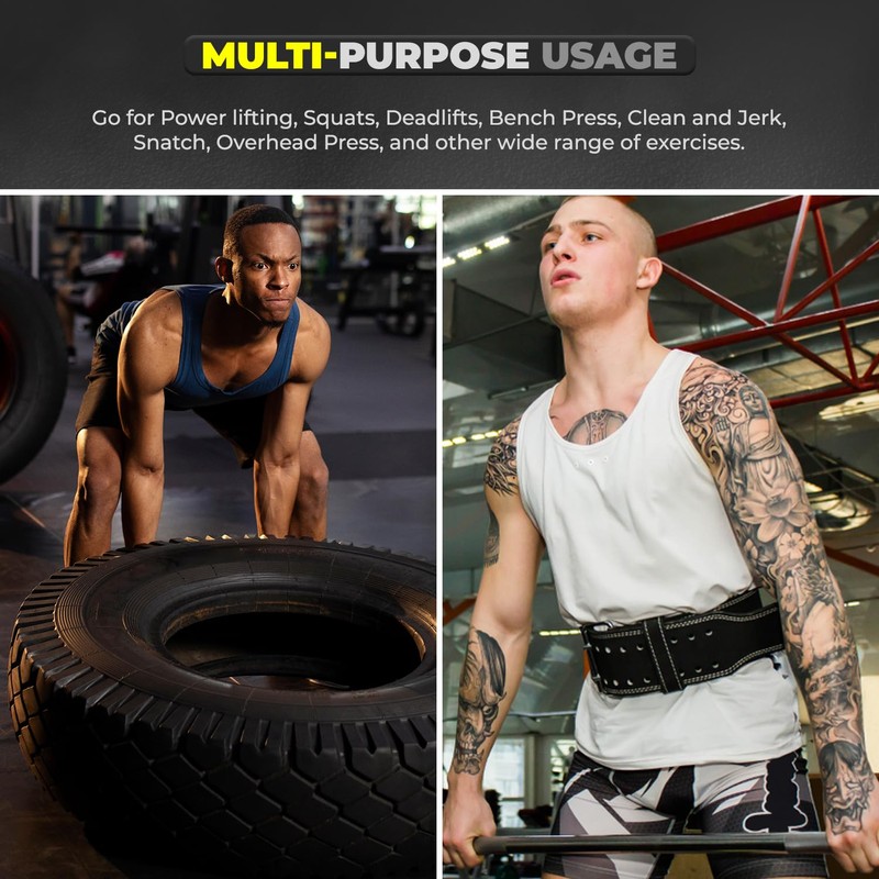 WFX Weight Lifting Belt Gym Fitness Padded Lumbar Back Support