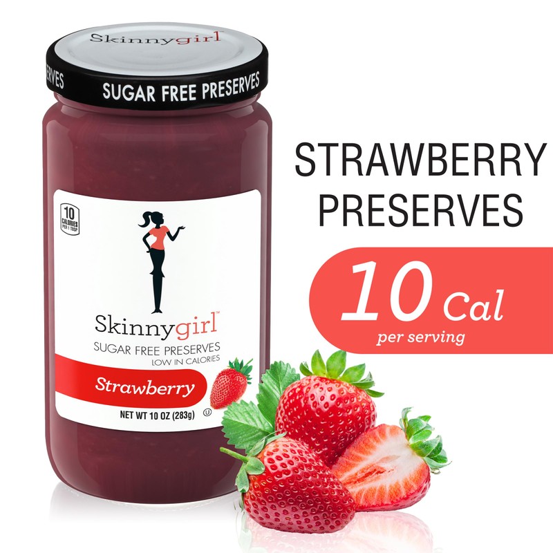 Skinnygirl Sugar Free Kosher Preserves, Strawberry, 10 Ounce (Pack of