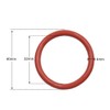 X AUTOHAUX 10pcs Brown Silicone Rubber O-Ring VMQ Seal Gasket