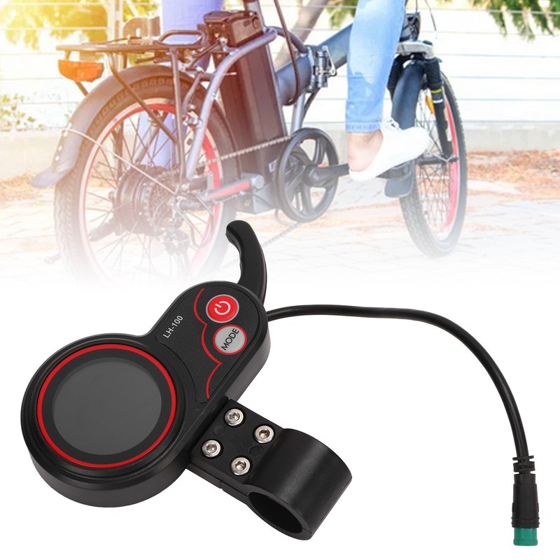 Electric Bicycle LCD Display Meter with 5P Waterproof Connector 24V