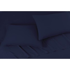 Bronwen Mathews® Brushed Microfiber Housewife Pillowcases Navy 2 Pack of Standard Pillow cases 50x75 cm, Non Iron Soft Breathable Wrinkle and Fade Resistant (Standard Pillowcases, Navy)