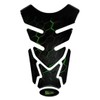 BIKE-label Tank Pad 3D Motorcycle Sticker Green Compatible with Kawasaki
