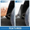 A ABSOPRO Mud Flap Splash Guard with Mount Accessories Front
