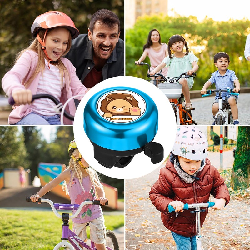 Children's Bicycle Bell with 1 Sticker in Different Patterns -