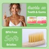 GENKENT 12 Counts Bamboo Toothbrushes Eco Friendly Natural Charcoal Toothbrushes