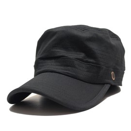 Grand Eight Large Size Choice, Fits 22.4 - 26.4 inches (57 - 67 cm), Stretch Design, Work Cap, Mesh Lining for Comfortable Wear, Black