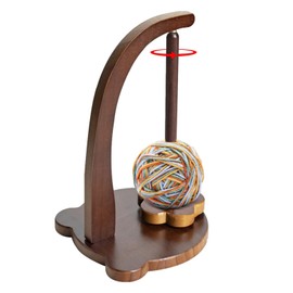 Yarn Holder for Knitting, Wooden Yarn Spinner for Crocheting, Magnetic Design Yarn Ball Holder, Yarn Storage Organizer with Yarn Spinner for Balls, Crochet and Knitting Lovers