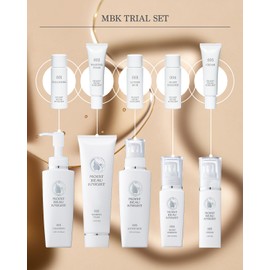 MBK Trial Set (Trial mini set for cleansing, facial cleansing, lotion, beauty serum, moisturizing cream) with raw collagen and ceramide